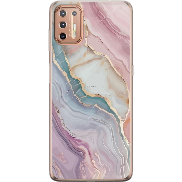 Mobilskal till Motorola Moto G9 Plus med Marmor motiv i gruppen SMARTPHONE & SURFPLATTOR / Mobilskydd / Motorola hos TP E-commerce Nordic AB (A55551)