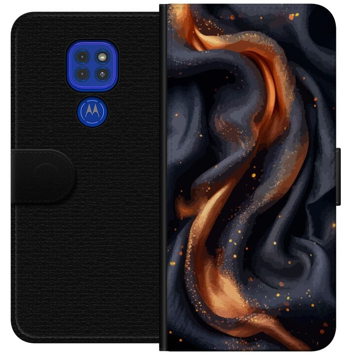 Plånboksfodral till Motorola Moto G9 Play med Eldigt silke motiv i gruppen SMARTPHONE & SURFPLATTOR / Mobilskydd / Motorola hos TP E-commerce Nordic AB (A55584)