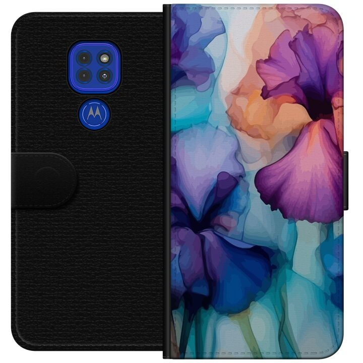 Plånboksfodral till Motorola Moto G9 Play med Magiska blommor motiv i gruppen SMARTPHONE & SURFPLATTOR / Mobilskydd / Motorola hos TP E-commerce Nordic AB (A55586)