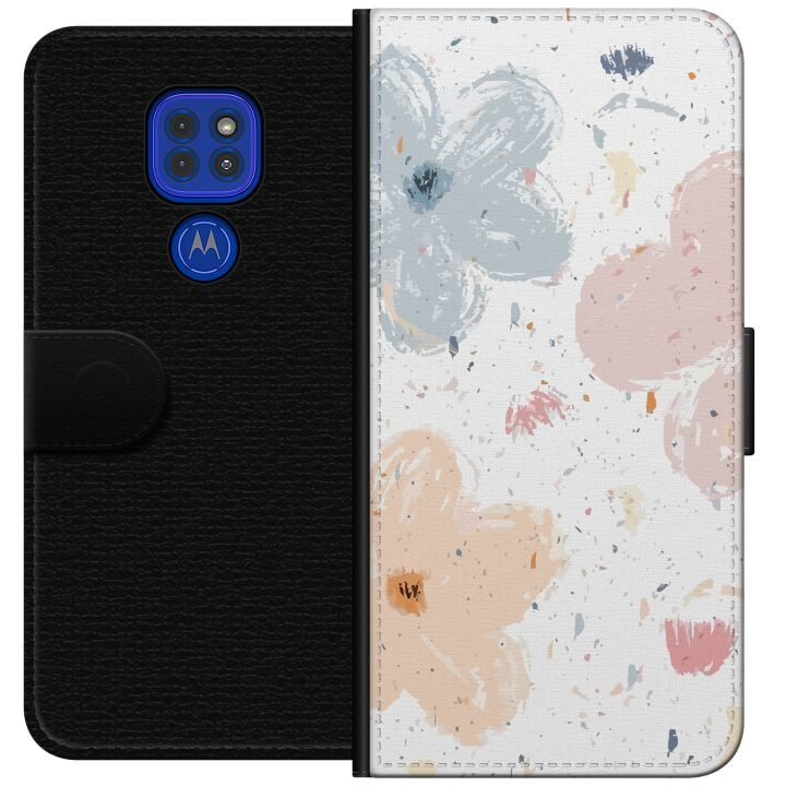 Plånboksfodral till Motorola Moto G9 Play med Blommor motiv i gruppen SMARTPHONE & SURFPLATTOR / Mobilskydd / Motorola hos TP E-commerce Nordic AB (A55595)