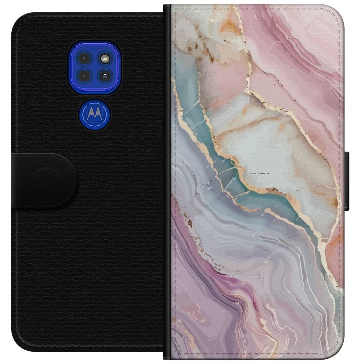 Plånboksfodral till Motorola Moto G9 Play med Marmor motiv i gruppen SMARTPHONE & SURFPLATTOR / Mobilskydd / Motorola hos TP E-commerce Nordic AB (A55605)