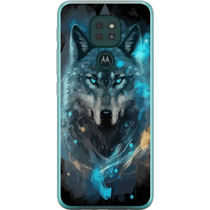 Mobilskal till Motorola Moto G9 Play med Varg motiv i gruppen SMARTPHONE & SURFPLATTOR / Mobilskydd / Motorola hos TP E-commerce Nordic AB (A55615)