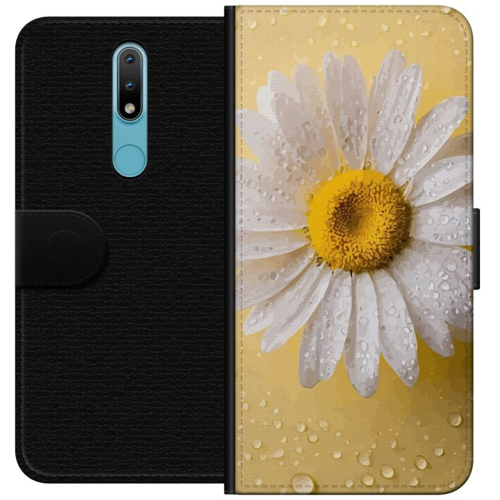 Plånboksfodral till Nokia 2.4 med Porslinsblomma motiv i gruppen SMARTPHONE & SURFPLATTOR / Mobilskydd / Nokia/Microsoft hos TP E-commerce Nordic AB (A55664)