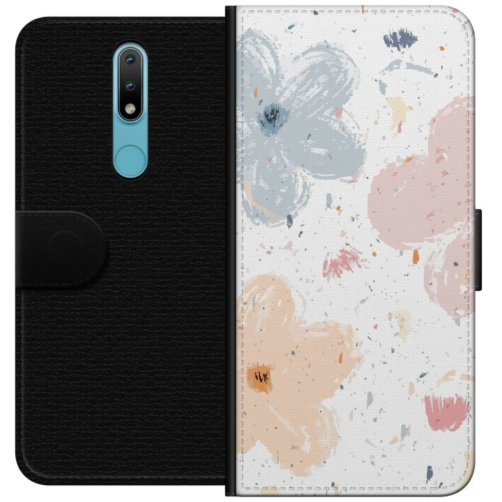 Plånboksfodral till Nokia 2.4 med Blommor motiv i gruppen SMARTPHONE & SURFPLATTOR / Mobilskydd / Nokia/Microsoft hos TP E-commerce Nordic AB (A55676)