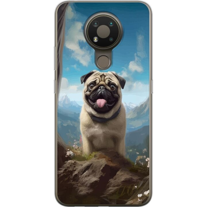 Mobilskal till Nokia 3.4 med Glad Hund motiv i gruppen SMARTPHONE & SURFPLATTOR / Mobilskydd / Nokia/Microsoft hos TP E-commerce Nordic AB (A55736)