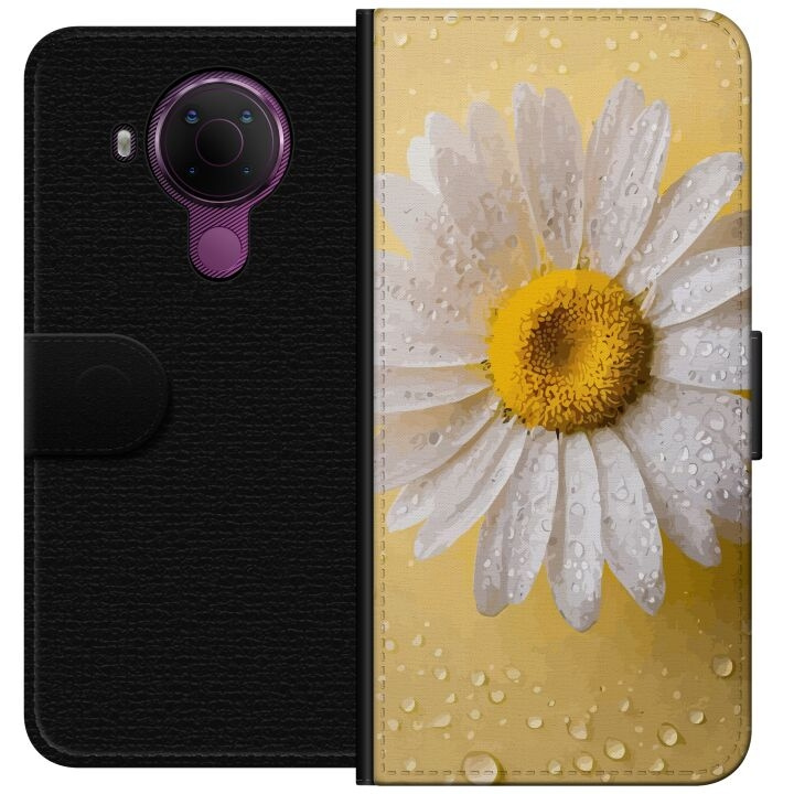 Plånboksfodral till Nokia 5.4 med Porslinsblomma motiv i gruppen SMARTPHONE & SURFPLATTOR / Mobilskydd / Nokia/Microsoft hos TP E-commerce Nordic AB (A55745)