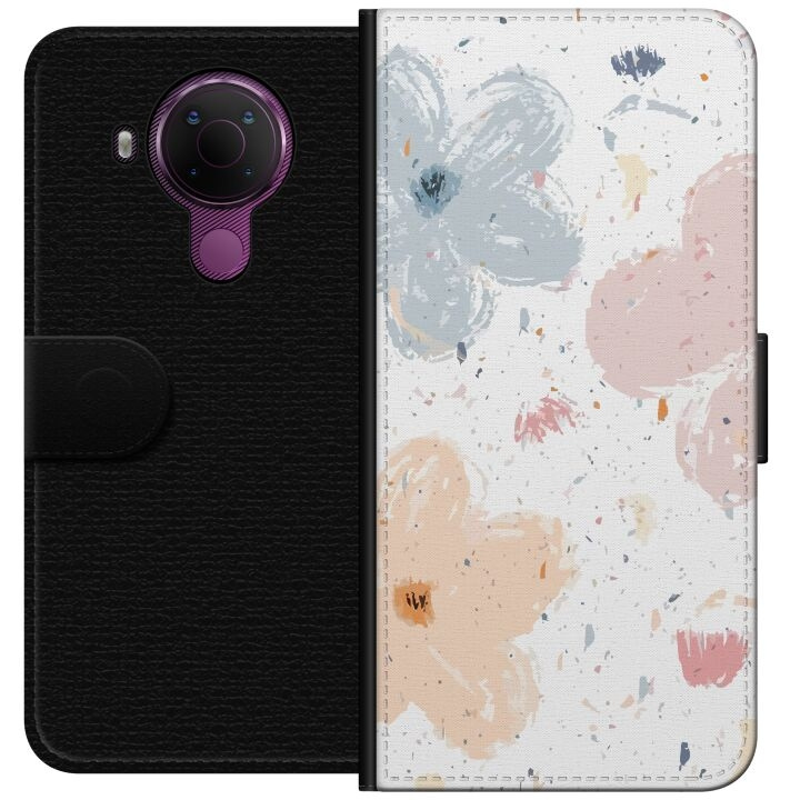 Plånboksfodral till Nokia 5.4 med Blommor motiv i gruppen SMARTPHONE & SURFPLATTOR / Mobilskydd / Nokia/Microsoft hos TP E-commerce Nordic AB (A55757)