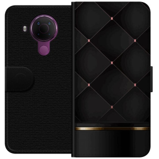 Plånboksfodral till Nokia 5.4 med Lyxig linje motiv
