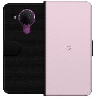 Plånboksfodral till Nokia 5.4 med Hjärta motiv
