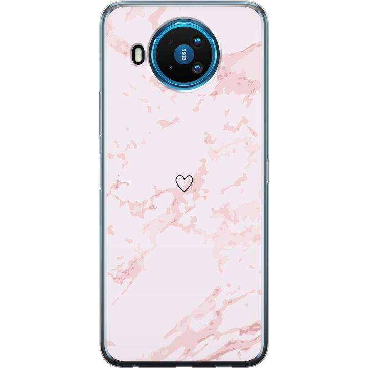 Mobilskal till Nokia 8.3 5G med Rosa Hjärta motiv i gruppen SMARTPHONE & SURFPLATTOR / Mobilskydd / Nokia/Microsoft hos TP E-commerce Nordic AB (A55822)