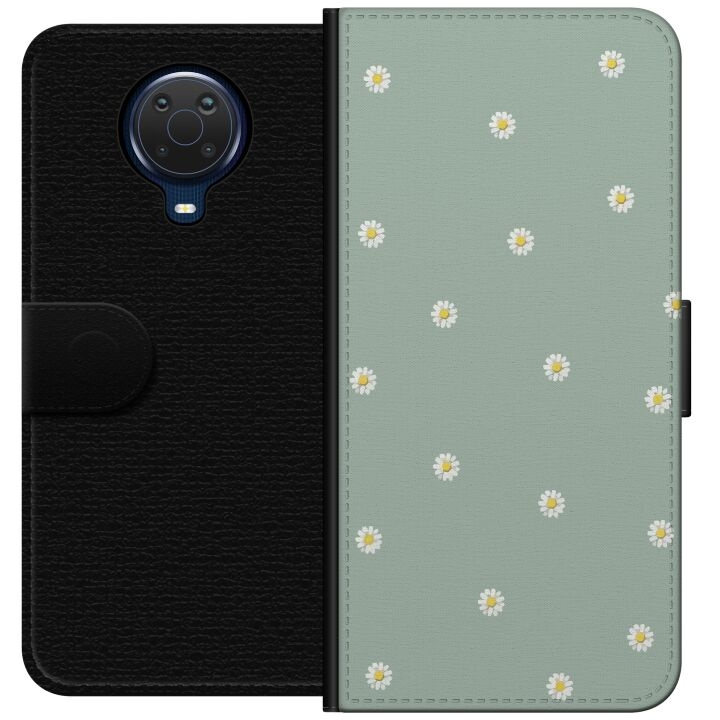 Plånboksfodral till Nokia G20 med Prästkragar motiv i gruppen SMARTPHONE & SURFPLATTOR / Mobilskydd / Nokia/Microsoft hos TP E-commerce Nordic AB (A55938)