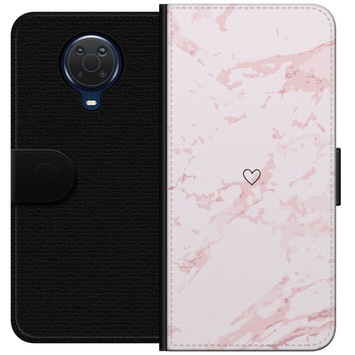 Plånboksfodral till Nokia G20 med Rosa Hjärta motiv i gruppen SMARTPHONE & SURFPLATTOR / Mobilskydd / Nokia/Microsoft hos TP E-commerce Nordic AB (A55957)