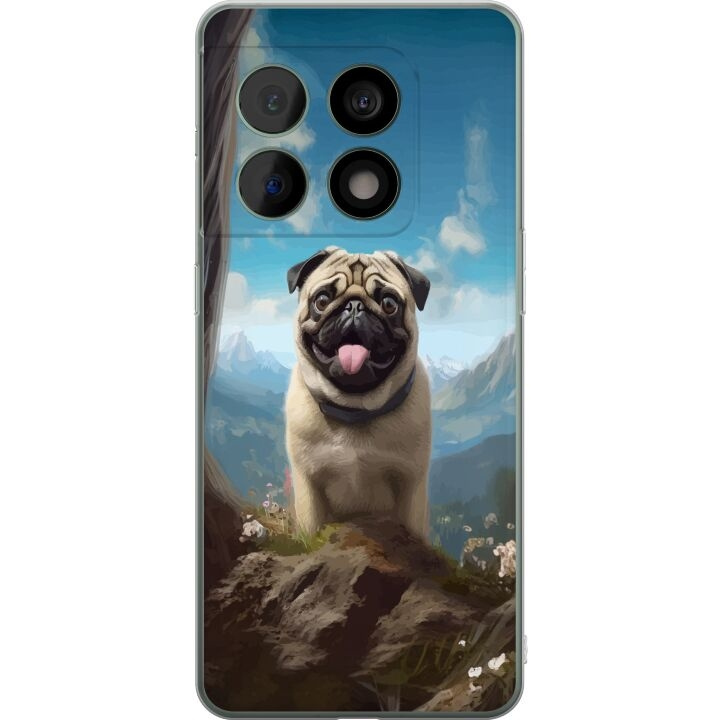 Mobilskal till OnePlus 10 Pro med Glad Hund motiv i gruppen SMARTPHONE & SURFPLATTOR / Mobilskydd / OnePlus hos TP E-commerce Nordic AB (A56357)