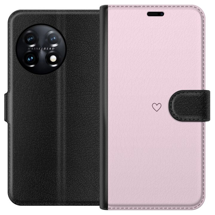 Plånboksfodral till OnePlus 11 med Hjärta motiv i gruppen SMARTPHONE & SURFPLATTOR / Mobilskydd / OnePlus hos TP E-commerce Nordic AB (A56412)