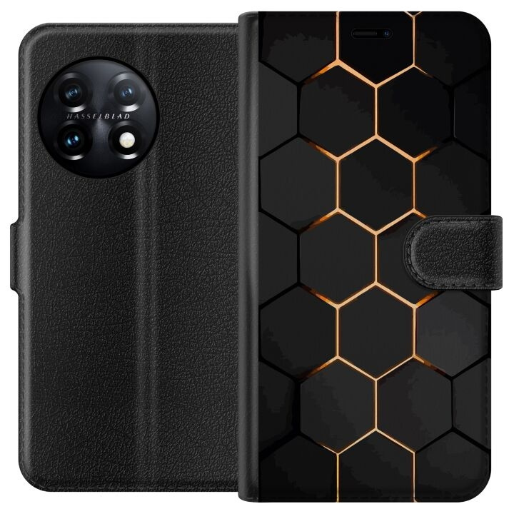 Plånboksfodral till OnePlus 11 med Lyxigt Mönster motiv i gruppen SMARTPHONE & SURFPLATTOR / Mobilskydd / OnePlus hos TP E-commerce Nordic AB (A56418)