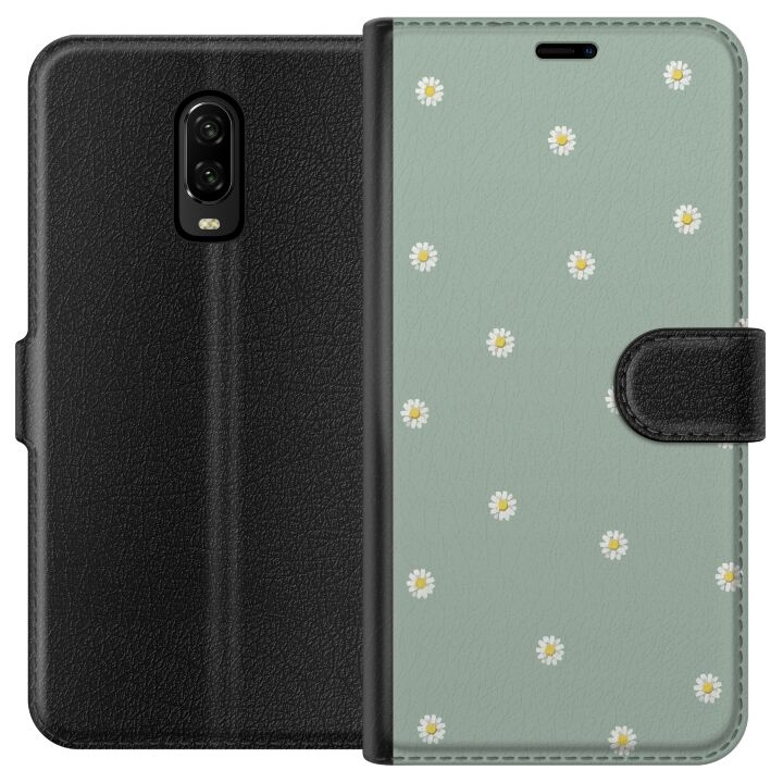 Plånboksfodral till OnePlus 6T med Prästkragar motiv i gruppen SMARTPHONE & SURFPLATTOR / Mobilskydd / OnePlus hos TP E-commerce Nordic AB (A56532)