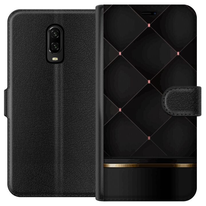 Plånboksfodral till OnePlus 6T med Lyxig linje motiv i gruppen SMARTPHONE & SURFPLATTOR / Mobilskydd / OnePlus hos TP E-commerce Nordic AB (A56543)