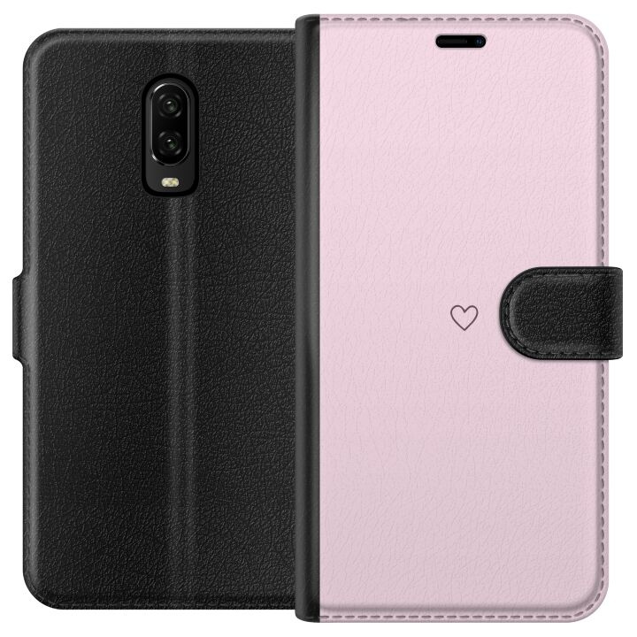 Plånboksfodral till OnePlus 6T med Hjärta motiv i gruppen SMARTPHONE & SURFPLATTOR / Mobilskydd / OnePlus hos TP E-commerce Nordic AB (A56547)