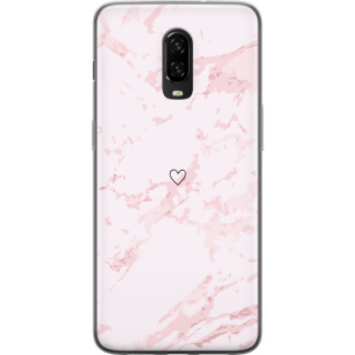Mobilskal till OnePlus 6T med Rosa Hjärta motiv