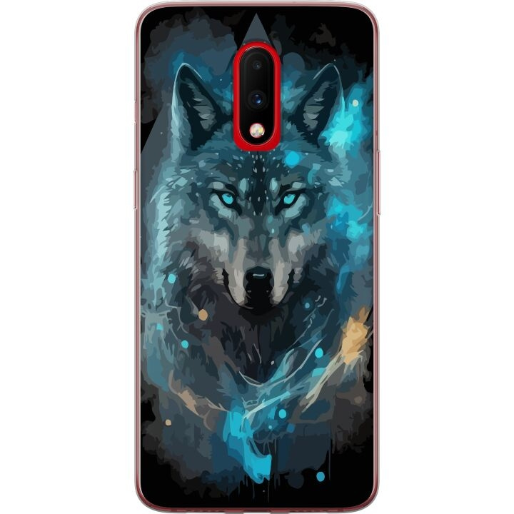 Mobilskal till OnePlus 7 med Varg motiv i gruppen SMARTPHONE & SURFPLATTOR / Mobilskydd / OnePlus hos TP E-commerce Nordic AB (A56614)