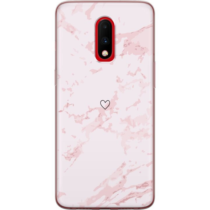 Mobilskal till OnePlus 7 med Rosa Hjärta motiv i gruppen SMARTPHONE & SURFPLATTOR / Mobilskydd / OnePlus hos TP E-commerce Nordic AB (A56632)