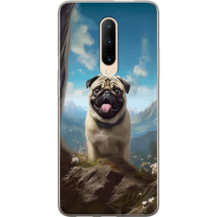 Mobilskal till OnePlus 7 Pro med Glad Hund motiv i gruppen SMARTPHONE & SURFPLATTOR / Mobilskydd / OnePlus hos TP E-commerce Nordic AB (A56681)