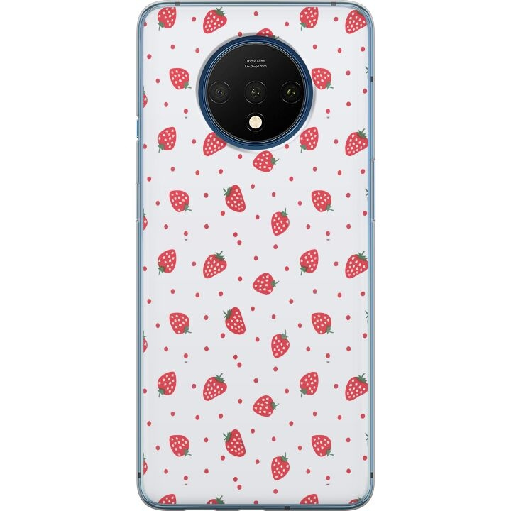 Mobilskal till OnePlus 7T med Jordgubbar motiv i gruppen SMARTPHONE & SURFPLATTOR / Mobilskydd / OnePlus hos TP E-commerce Nordic AB (A56734)