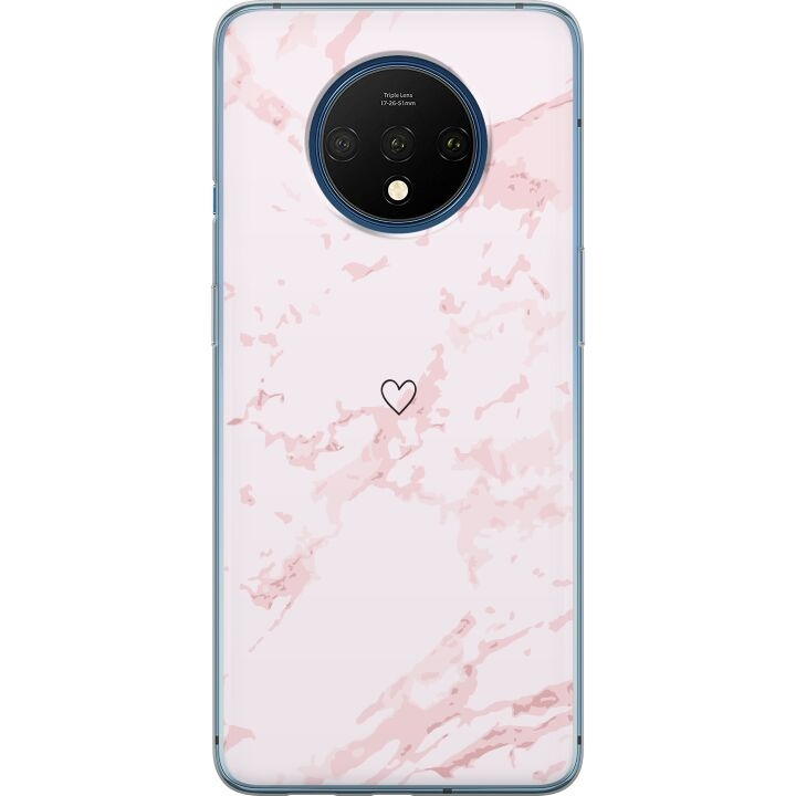 Mobilskal till OnePlus 7T med Rosa Hjärta motiv i gruppen SMARTPHONE & SURFPLATTOR / Mobilskydd / OnePlus hos TP E-commerce Nordic AB (A56740)
