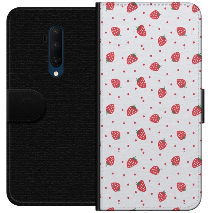 Plånboksfodral till OnePlus 7T Pro med Jordgubbar motiv i gruppen SMARTPHONE & SURFPLATTOR / Mobilskydd / OnePlus hos TP E-commerce Nordic AB (A56761)