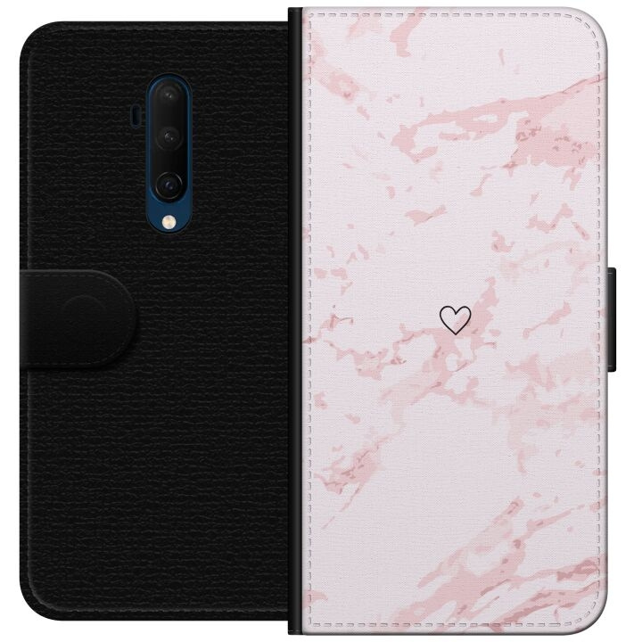 Plånboksfodral till OnePlus 7T Pro med Rosa Hjärta motiv i gruppen SMARTPHONE & SURFPLATTOR / Mobilskydd / OnePlus hos TP E-commerce Nordic AB (A56767)