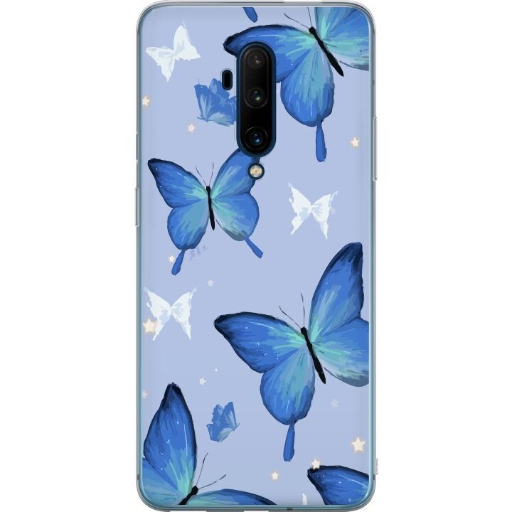 Mobilskal till OnePlus 7T Pro med Blå fjärillar motiv i gruppen SMARTPHONE & SURFPLATTOR / Mobilskydd / OnePlus hos TP E-commerce Nordic AB (A56787)