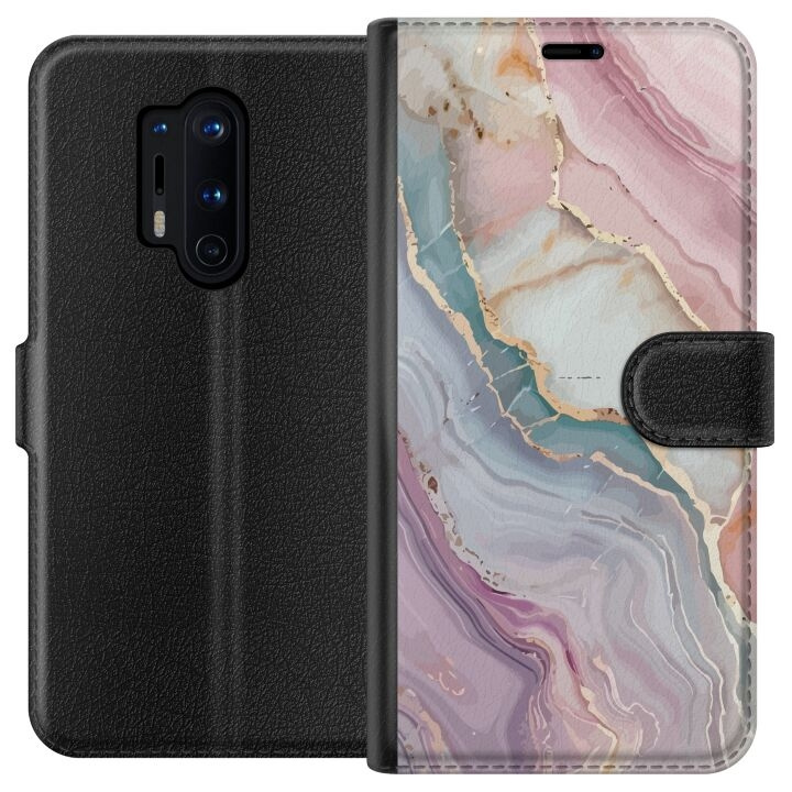 Plånboksfodral till OnePlus 8 Pro med Marmor motiv i gruppen SMARTPHONE & SURFPLATTOR / Mobilskydd / OnePlus hos TP E-commerce Nordic AB (A56874)