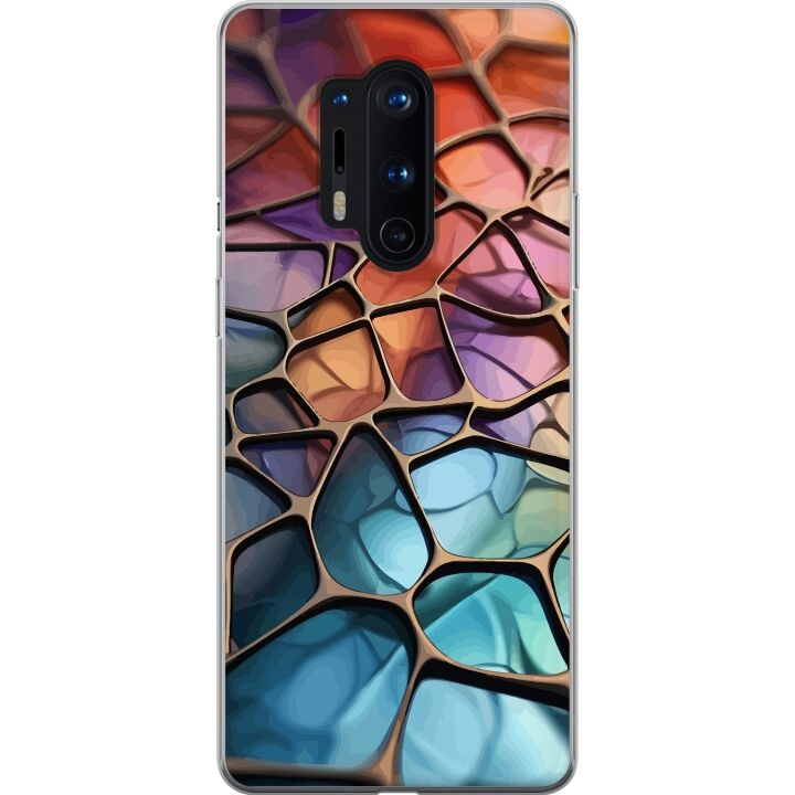 Mobilskal till OnePlus 8 Pro med Metalliskt mönster motiv i gruppen SMARTPHONE & SURFPLATTOR / Mobilskydd / OnePlus hos TP E-commerce Nordic AB (A56889)