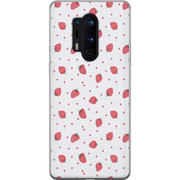 Mobilskal till OnePlus 8 Pro med Jordgubbar motiv i gruppen SMARTPHONE & SURFPLATTOR / Mobilskydd / OnePlus hos TP E-commerce Nordic AB (A56896)