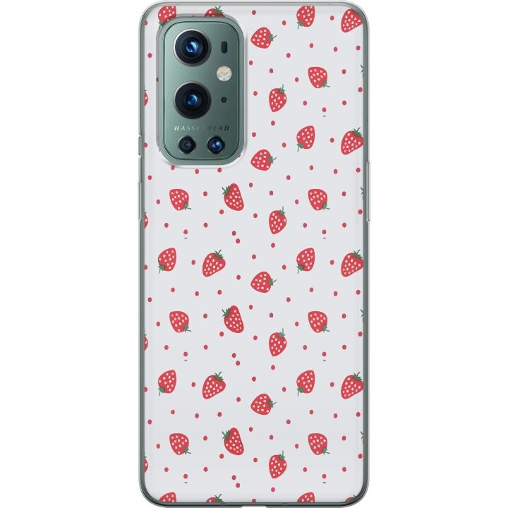 Mobilskal till OnePlus 9 Pro med Jordgubbar motiv i gruppen SMARTPHONE & SURFPLATTOR / Mobilskydd / OnePlus hos TP E-commerce Nordic AB (A57058)