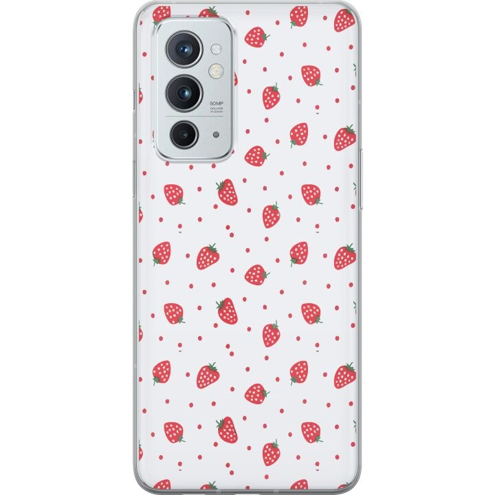 Mobilskal till OnePlus 9RT 5G med Jordgubbar motiv i gruppen SMARTPHONE & SURFPLATTOR / Mobilskydd / OnePlus hos TP E-commerce Nordic AB (A57085)