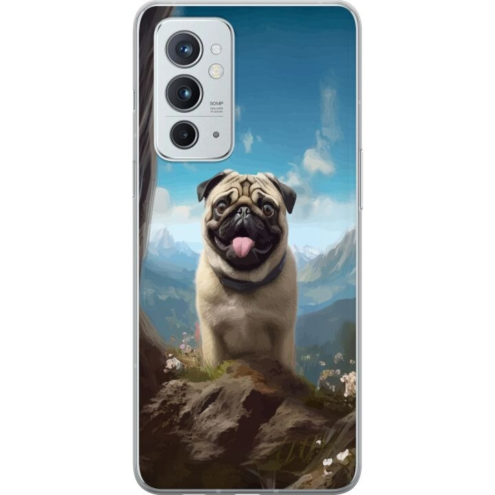 Mobilskal till OnePlus 9RT 5G med Glad Hund motiv i gruppen SMARTPHONE & SURFPLATTOR / Mobilskydd / OnePlus hos TP E-commerce Nordic AB (A57086)