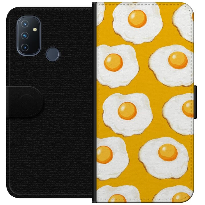 Plånboksfodral till OnePlus Nord N100 med Stekt ägg motiv i gruppen SMARTPHONE & SURFPLATTOR / Mobilskydd / OnePlus hos TP E-commerce Nordic AB (A57259)