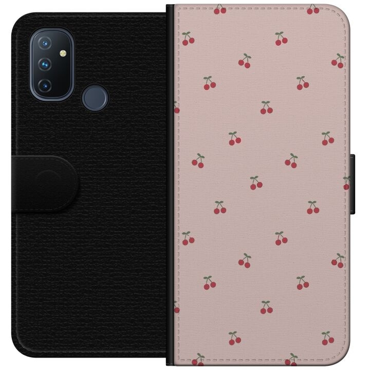 Plånboksfodral till OnePlus Nord N100 med Körsbär motiv i gruppen SMARTPHONE & SURFPLATTOR / Mobilskydd / OnePlus hos TP E-commerce Nordic AB (A57264)