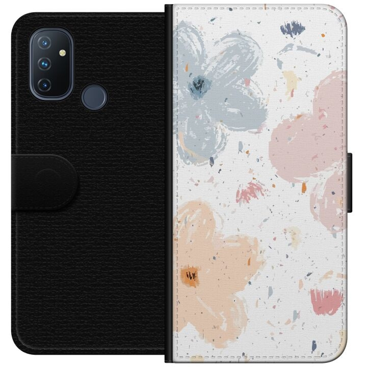 Plånboksfodral till OnePlus Nord N100 med Blommor motiv i gruppen SMARTPHONE & SURFPLATTOR / Mobilskydd / OnePlus hos TP E-commerce Nordic AB (A57269)