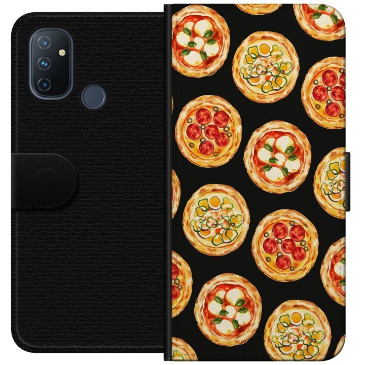 Plånboksfodral till OnePlus Nord N100 med Pizza motiv i gruppen SMARTPHONE & SURFPLATTOR / Mobilskydd / OnePlus hos TP E-commerce Nordic AB (A57270)