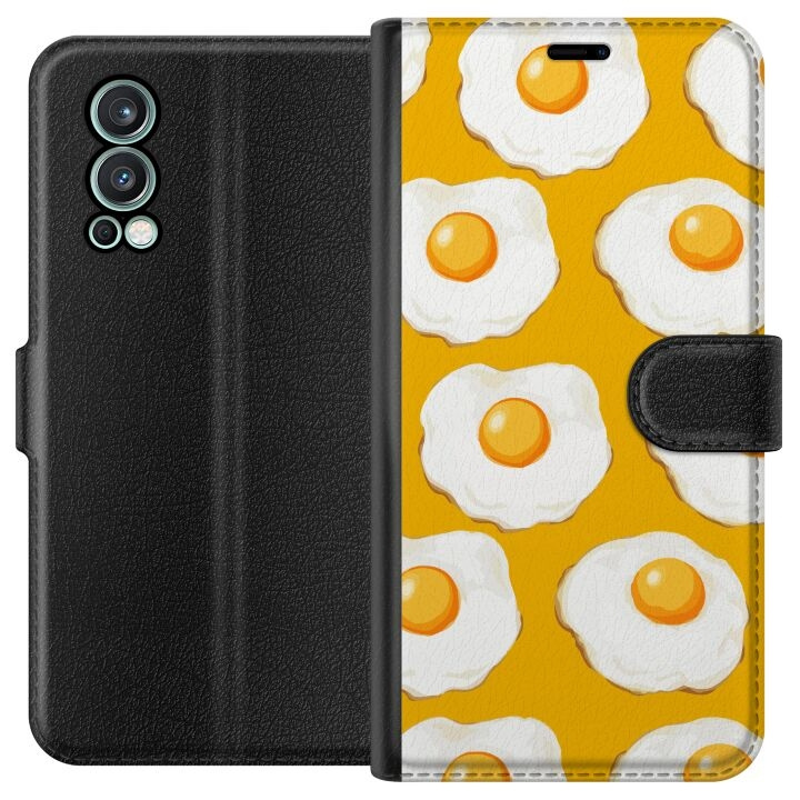 Plånboksfodral till OnePlus Nord 2 5G med Stekt ägg motiv i gruppen SMARTPHONE & SURFPLATTOR / Mobilskydd / OnePlus hos TP E-commerce Nordic AB (A57313)