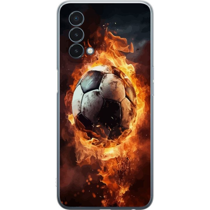 Mobilskal till OnePlus Nord N200 5G med Fotboll motiv i gruppen SMARTPHONE & SURFPLATTOR / Mobilskydd / OnePlus hos TP E-commerce Nordic AB (A57413)