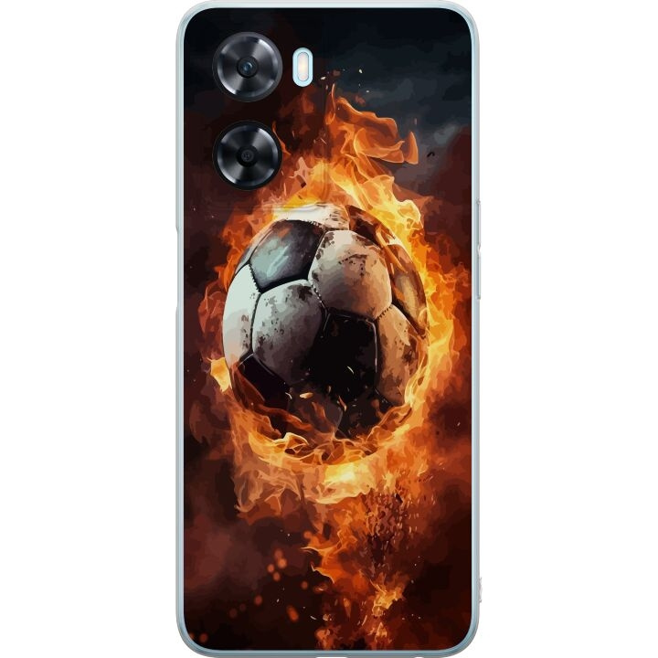 Mobilskal till OnePlus Nord N20 SE med Fotboll motiv i gruppen SMARTPHONE & SURFPLATTOR / Mobilskydd / OnePlus hos TP E-commerce Nordic AB (A57467)