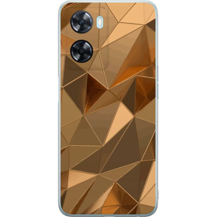 Mobilskal till OnePlus Nord N20 SE med 3D Guld motiv i gruppen SMARTPHONE & SURFPLATTOR / Mobilskydd / OnePlus hos TP E-commerce Nordic AB (A57470)