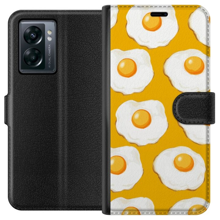 Plånboksfodral till OnePlus Nord N300 med Stekt ägg motiv i gruppen SMARTPHONE & SURFPLATTOR / Mobilskydd / OnePlus hos TP E-commerce Nordic AB (A57502)
