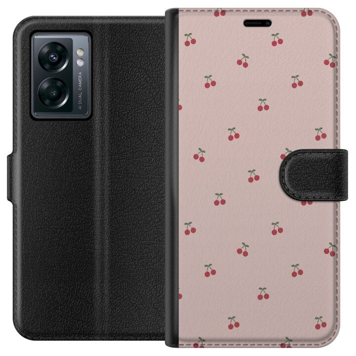 Plånboksfodral till OnePlus Nord N300 med Körsbär motiv i gruppen SMARTPHONE & SURFPLATTOR / Mobilskydd / OnePlus hos TP E-commerce Nordic AB (A57507)