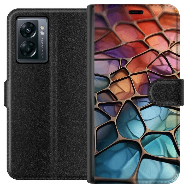 Plånboksfodral till OnePlus Nord N300 med Metalliskt mönster motiv i gruppen SMARTPHONE & SURFPLATTOR / Mobilskydd / OnePlus hos TP E-commerce Nordic AB (A57510)