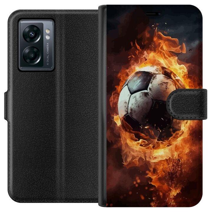 Plånboksfodral till OnePlus Nord N300 med Fotboll motiv i gruppen SMARTPHONE & SURFPLATTOR / Mobilskydd / OnePlus hos TP E-commerce Nordic AB (A57521)