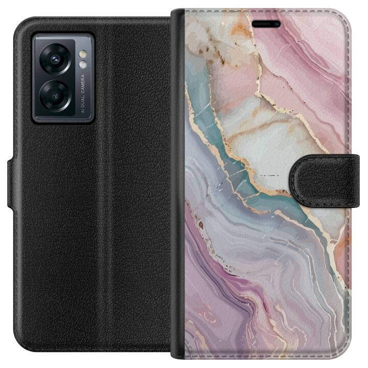 Plånboksfodral till OnePlus Nord N300 med Marmor motiv i gruppen SMARTPHONE & SURFPLATTOR / Mobilskydd / OnePlus hos TP E-commerce Nordic AB (A57522)